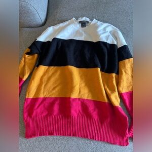 FRENCH CONNECTION STRIPED SWEATER